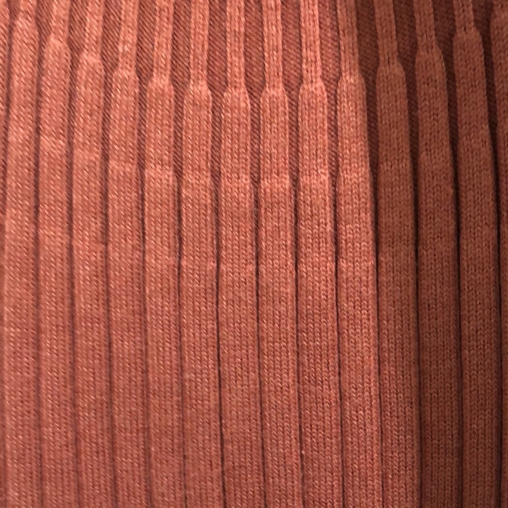 Coral Ribbed Knit Top - Picture 2 of 2